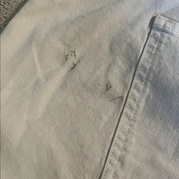 Ava & Viv Women's Light Cream Jean Shorts see dirt spot in picture - Picture 9 of 10